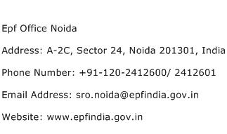 Epf Office Noida Address Contact Number
