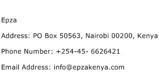 Epza Address Contact Number