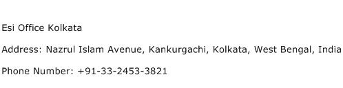 Esi Office Kolkata Address Contact Number