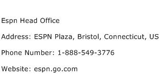 Espn Head Office Address Contact Number