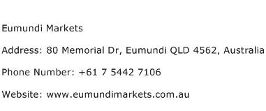 Eumundi Markets Address Contact Number