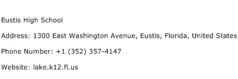 Eustis High School Address Contact Number
