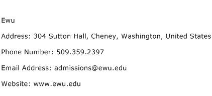 Ewu Address Contact Number