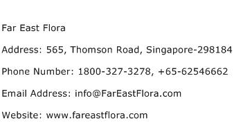Far East Flora Address Contact Number