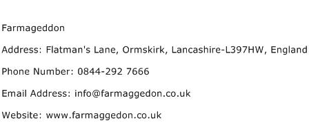 Farmageddon Address Contact Number