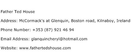 Father Ted House Address Contact Number