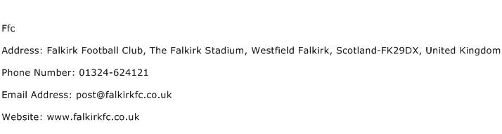 Ffc Address Contact Number