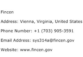 Fincen Address Contact Number