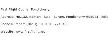 First Flight Courier Pondicherry Address Contact Number