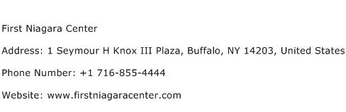 First Niagara Center Address Contact Number