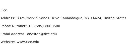 Flcc Address Contact Number