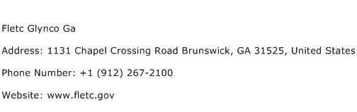 Fletc Glynco Ga Address Contact Number