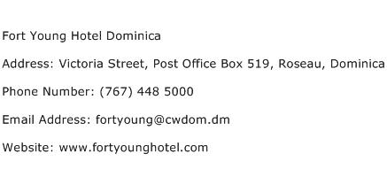 Fort Young Hotel Dominica Address, Contact Number of Fort ...