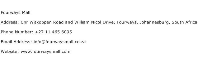 Fourways Mall Address Contact Number