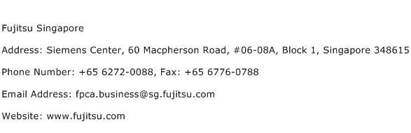 Fujitsu Singapore Address Contact Number