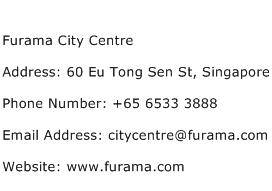 Furama City Centre Address Contact Number