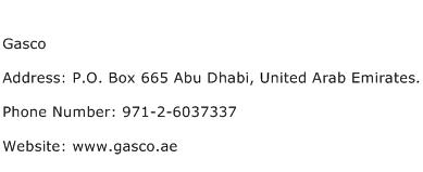 Gasco Address Contact Number