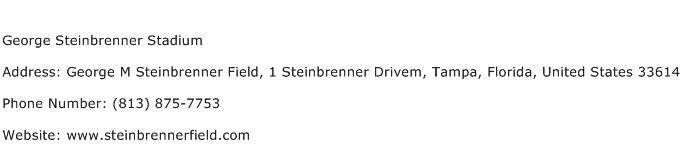 George Steinbrenner Stadium Address Contact Number