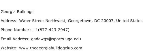 Georgia Bulldogs Address Contact Number