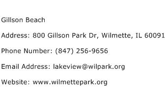 Gillson Beach Address Contact Number