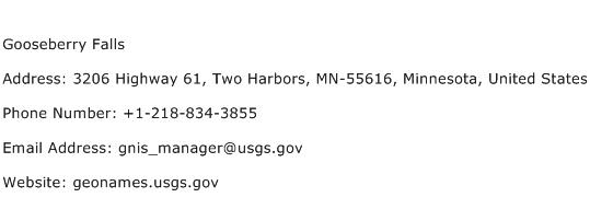 Gooseberry Falls Address Contact Number