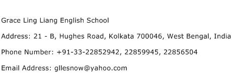 Grace Ling Liang English School Address Contact Number