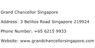 Grand Chancellor Singapore Address Contact Number