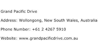 Grand Pacific Drive Address Contact Number