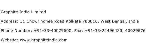 Graphite India Limited Address Contact Number