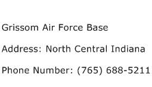 Grissom Air Force Base Address Contact Number