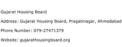 Gujarat Housing Board Address Contact Number