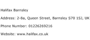 Halifax Barnsley Address Contact Number