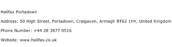 Halifax Portadown Address Contact Number