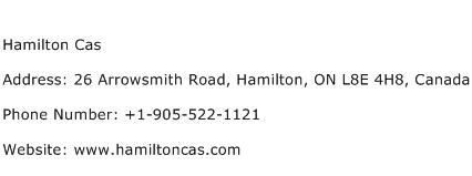 Hamilton Cas Address Contact Number