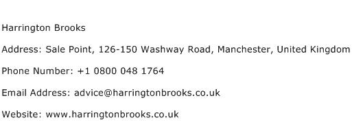 Harrington Brooks Address Contact Number