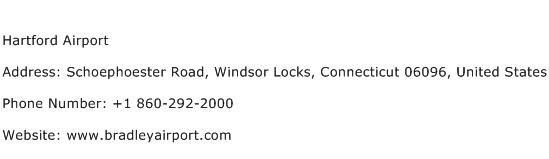 Hartford Airport Address Contact Number