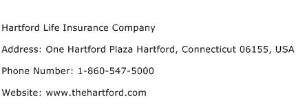 Hartford Life Insurance Company Address Contact Number