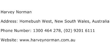 Harvey Norman Address Contact Number