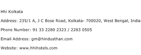 Hhi Kolkata Address Contact Number