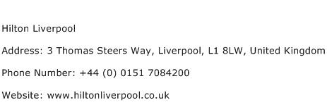 Hilton Liverpool Address Contact Number