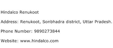 Hindalco Renukoot Address Contact Number