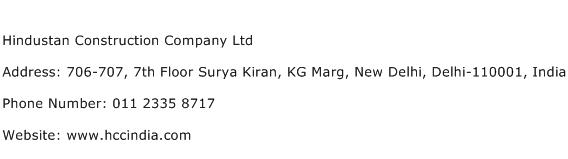 Hindustan Construction Company Ltd Address Contact Number