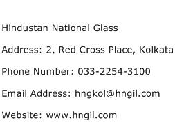 Hindustan National Glass Address Contact Number