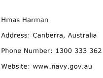 Hmas Harman Address Contact Number