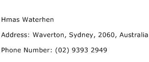 Hmas Waterhen Address Contact Number
