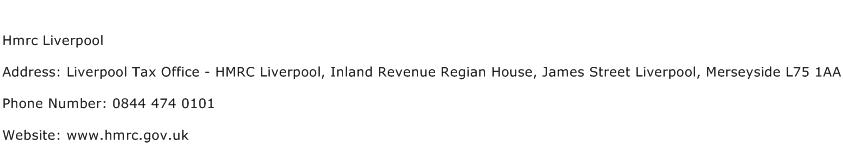 Hmrc Liverpool Address Contact Number
