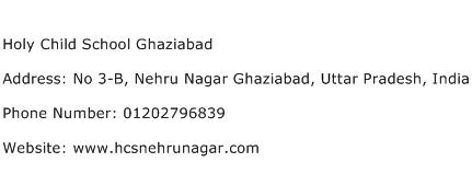 Holy Child School Ghaziabad Address Contact Number