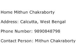Home Mithun Chakraborty Address Contact Number