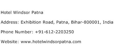 Hotel Windsor Patna Address Contact Number