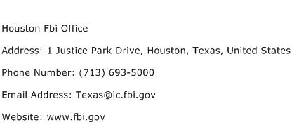 Houston Fbi Office Address Contact Number